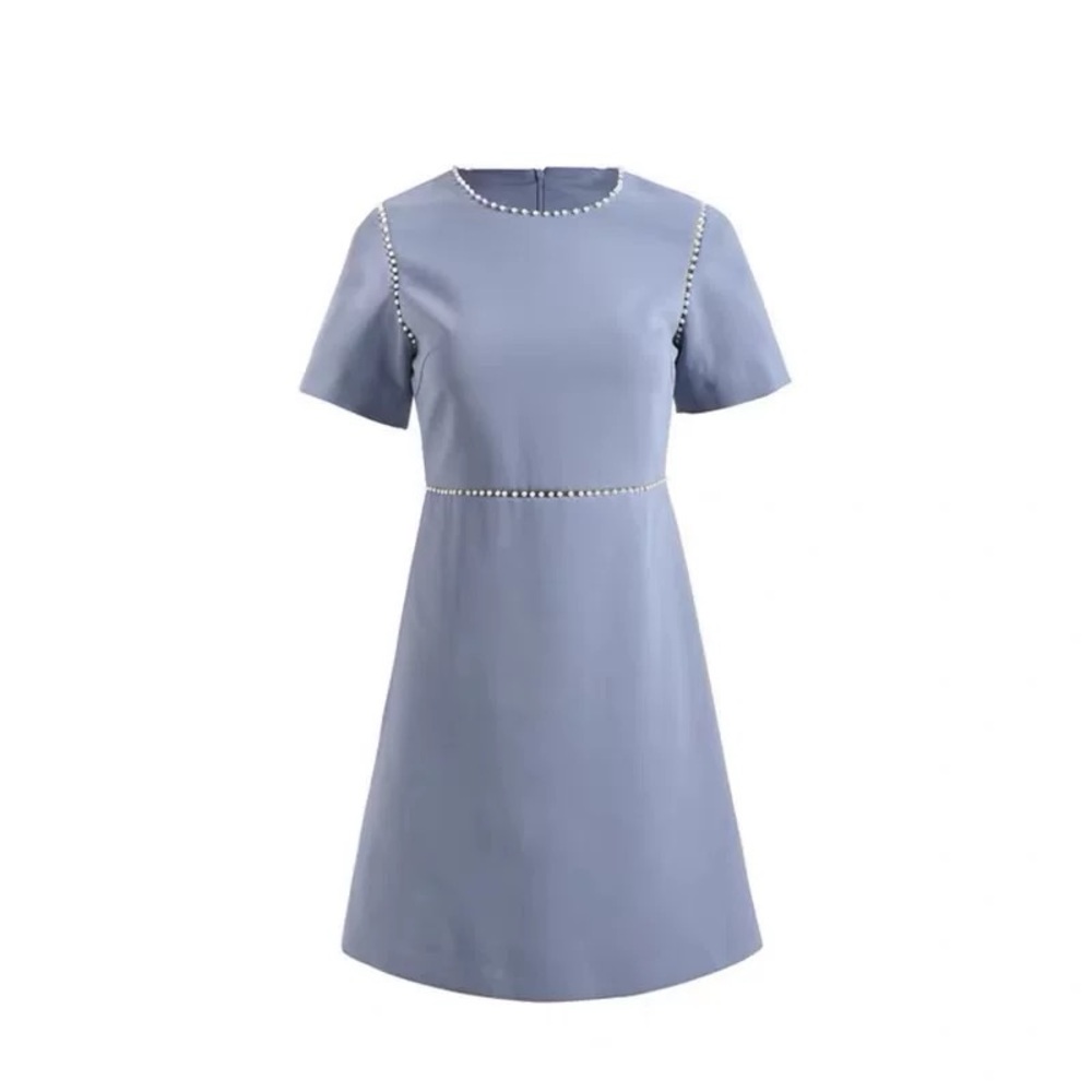 Elegant Blue A-Line Dress